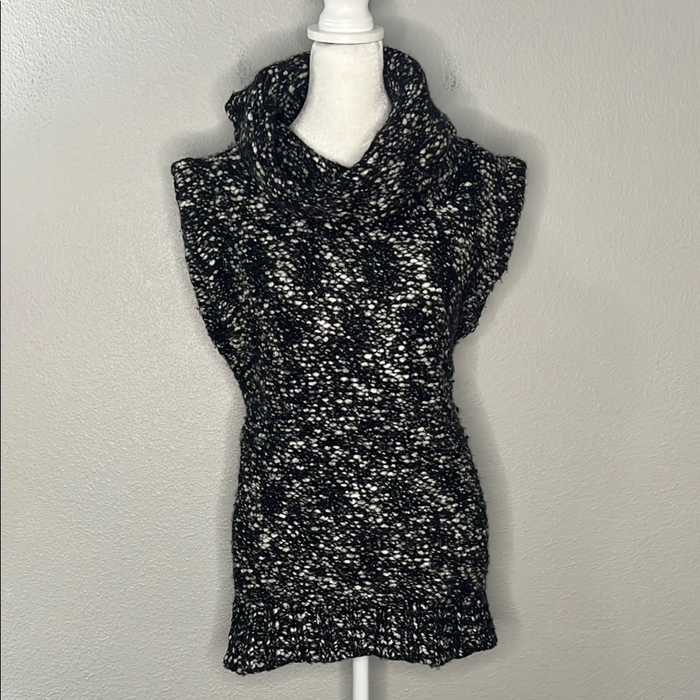 Ann Taylor Wool Wide Turtleneck Sleeveless Sweater Size XS